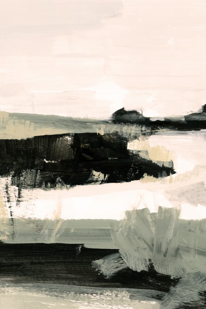 Muted Abstract Landscape by cartissi — canvas wall art