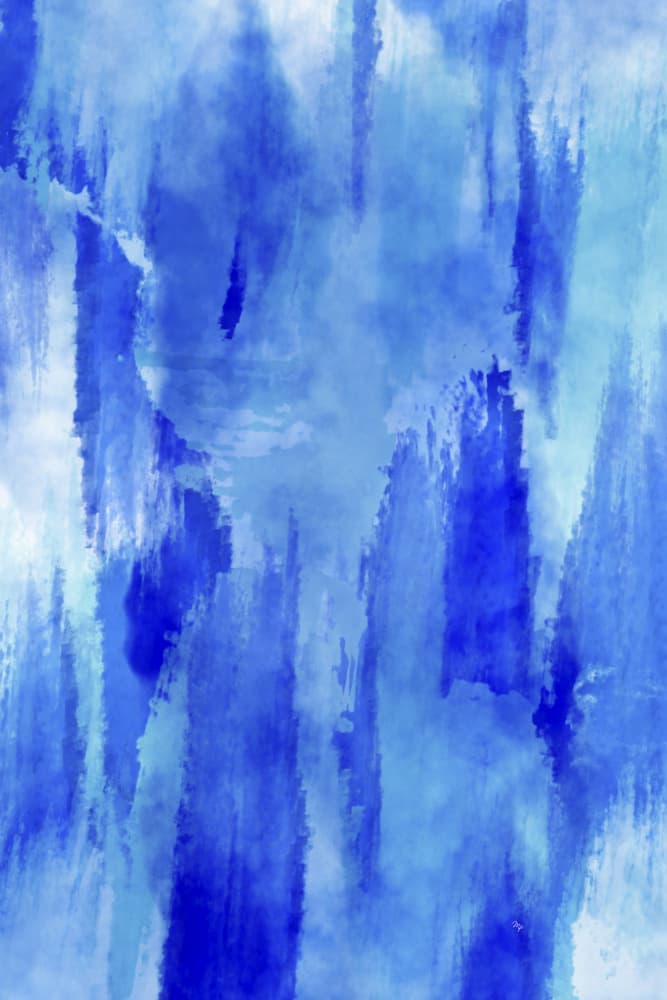 Deep Blue Flow by Martina — canvas wall art