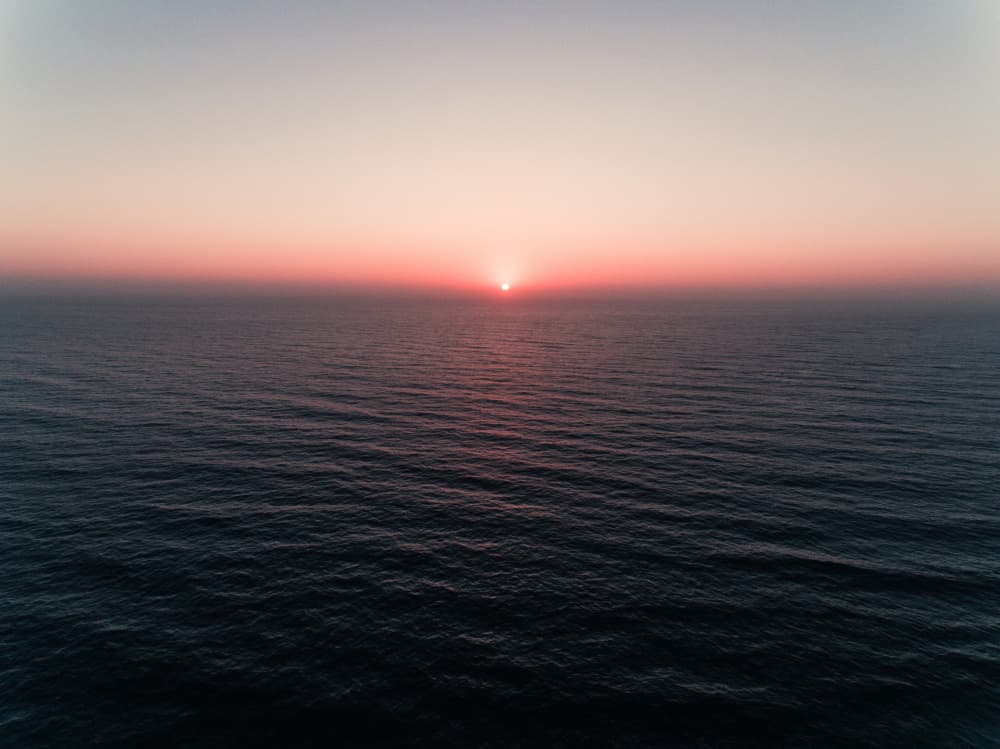 Ocean Sunset Horizon by Javier Pardina — canvas wall art