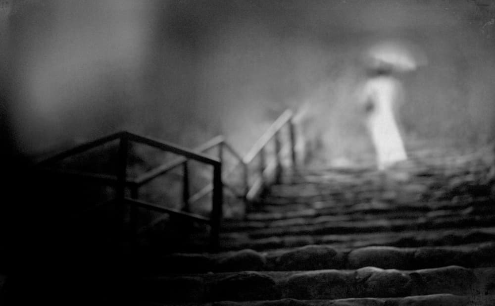 Misty Stairway Ghost by Teruhiko Tsuchida — canvas wall art