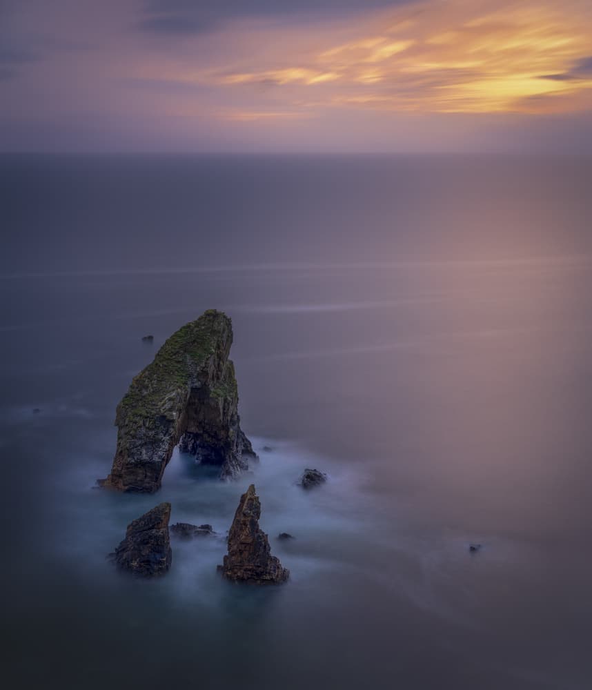 Tranquil Sea Arch Sunset by Raimondo Restelli — canvas wall art