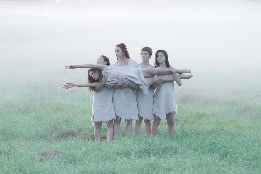 Misty Green Ritual by Leszek Paradowski — canvas wall art
