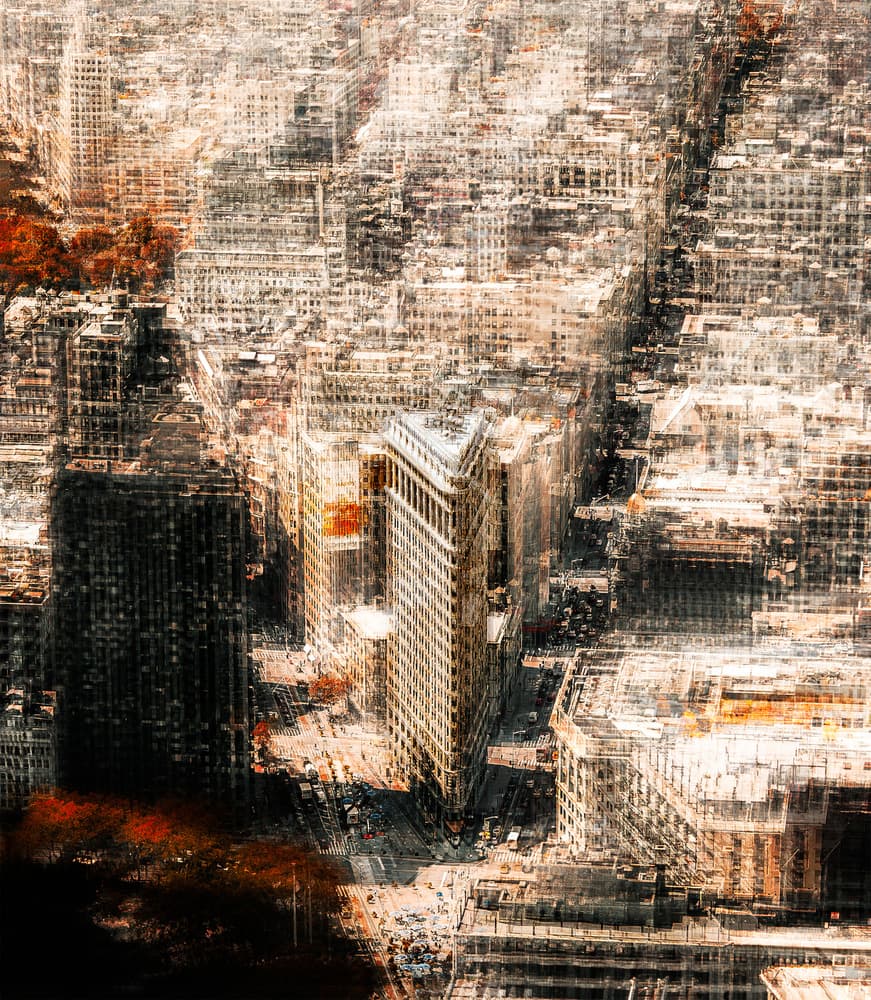 Flatiron City Abstract by Carmine Chiriacò — canvas wall art