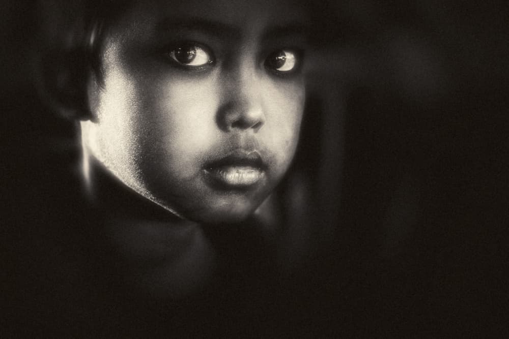 Soulful Child Portrait by Gloria Staffa — canvas wall art