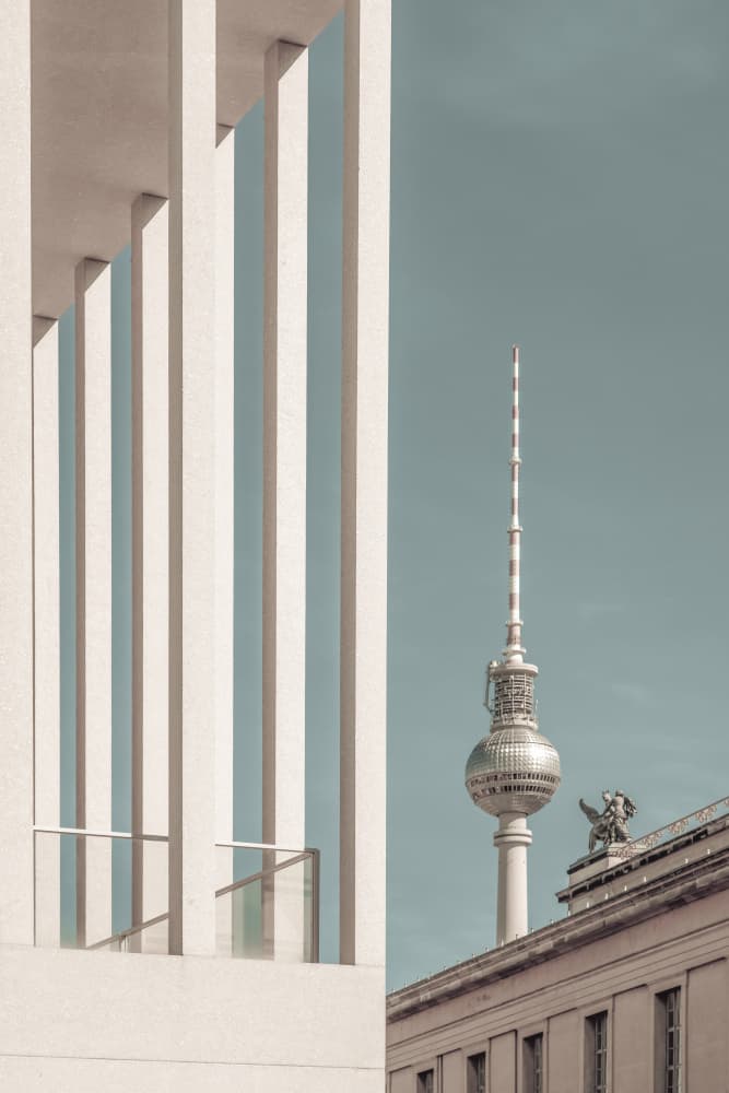 Berlin Tower Columns by Melanie Viola — canvas wall art