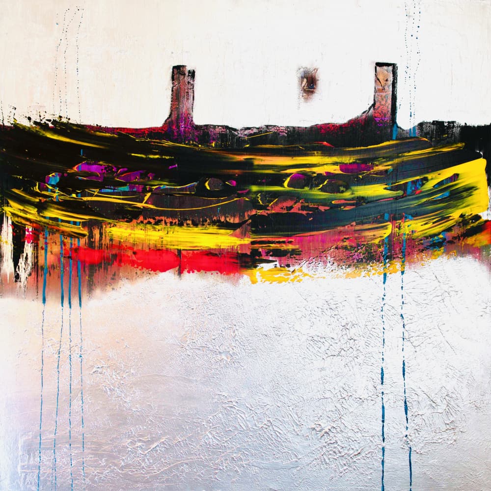 Dynamic Abstract Skyline by Fredrik Olsen — canvas wall art