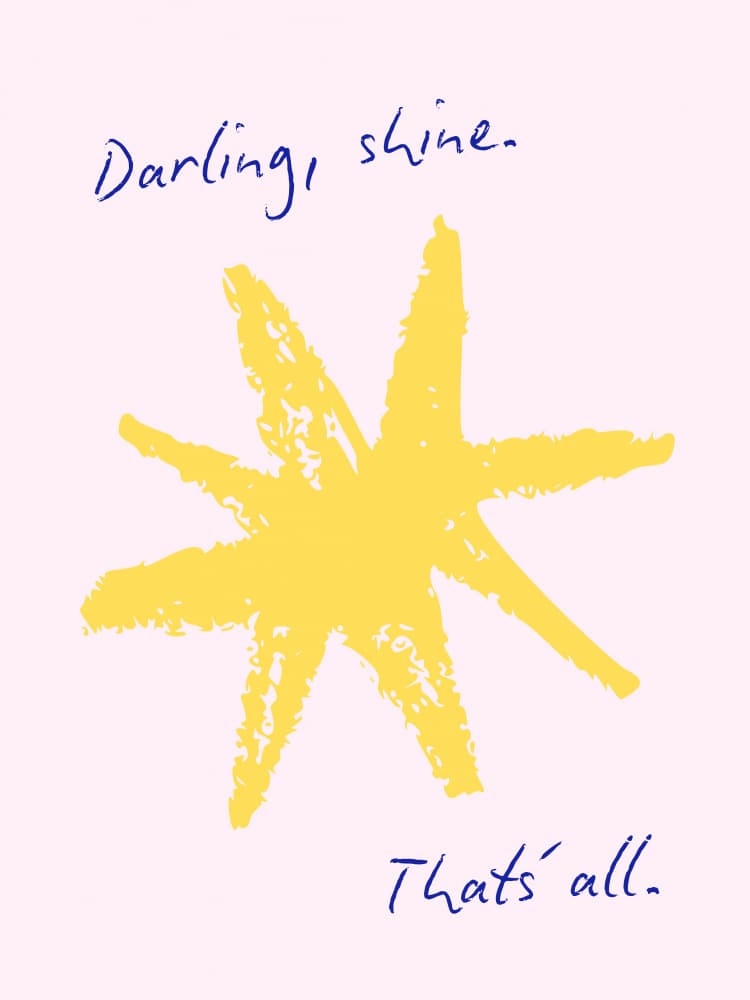 Darling Shine Star by Ohkimiko — canvas wall art