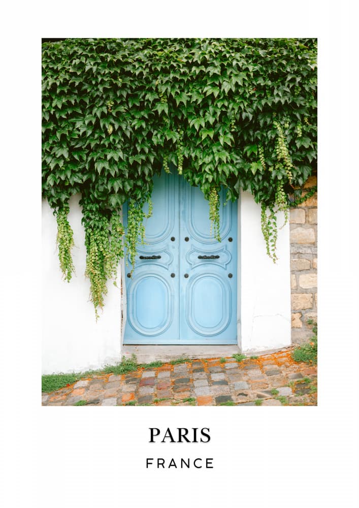 Montmartre Paris Travel poster by Raisa Zwart — canvas wall art