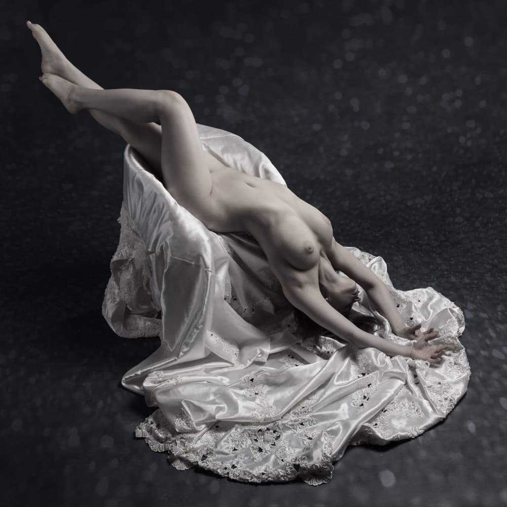 Graceful Nude Figure by Jan Slotboom — canvas wall art