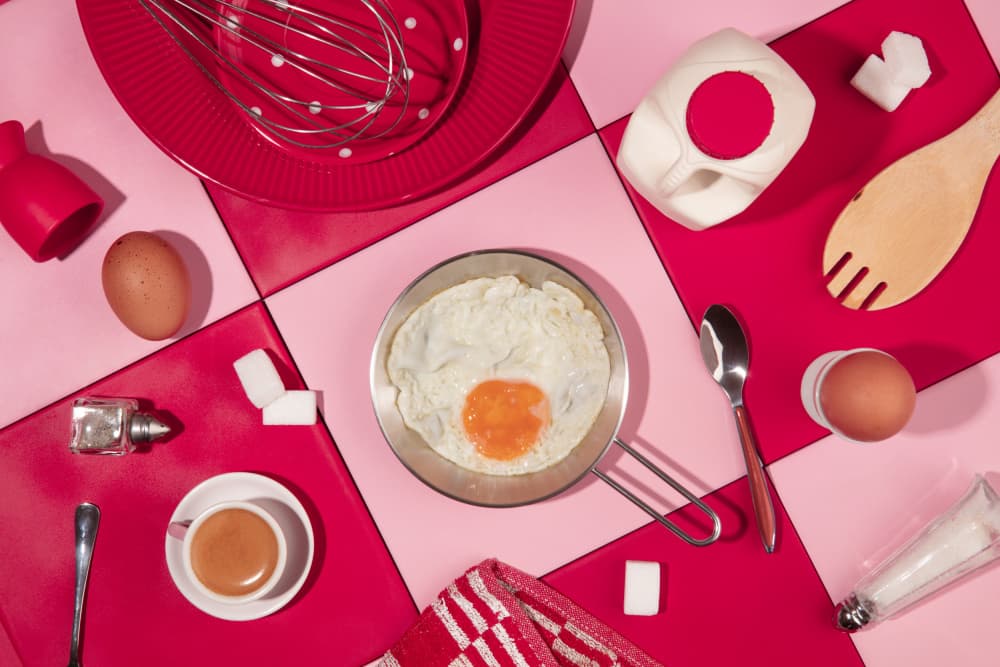 Vibrant Morning Breakfast by Julia Ramiro — canvas wall art