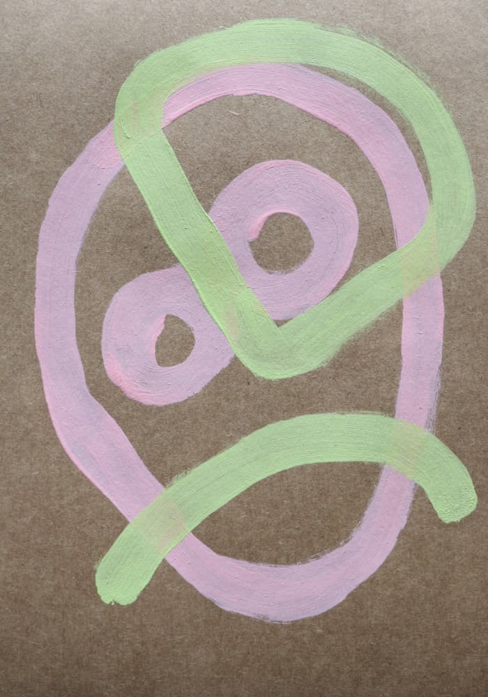Abstract Pastel Intertwine by Santhosh ch — canvas wall art