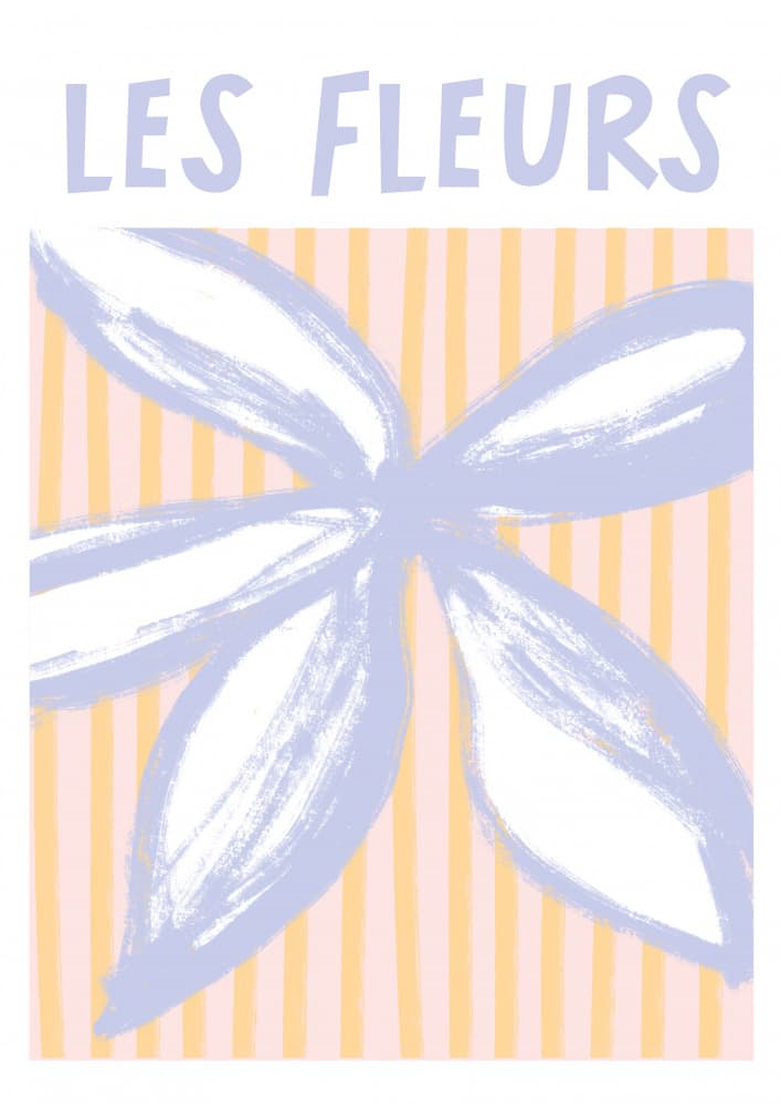 Les Fleurs Pastel Floral by Talitha McQueen — canvas wall art