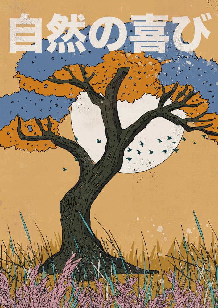Golden Tree Tranquility by Nicholas — canvas wall art