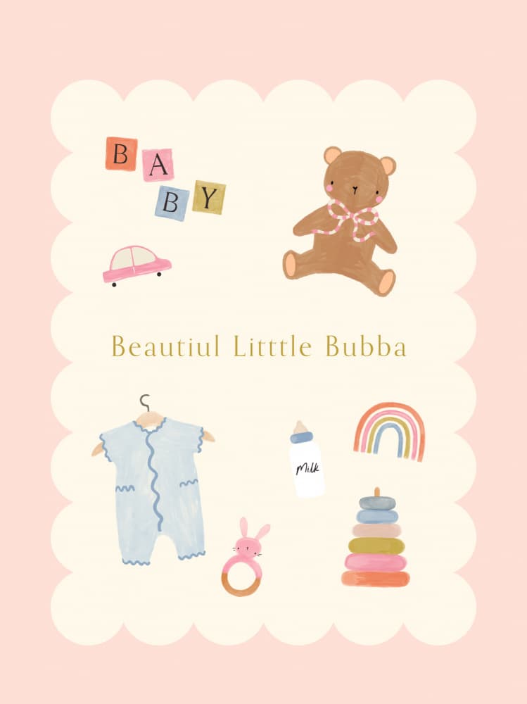 Beautiful Little Bubba's Nursery by Aislinn Simmonds — canvas wall art