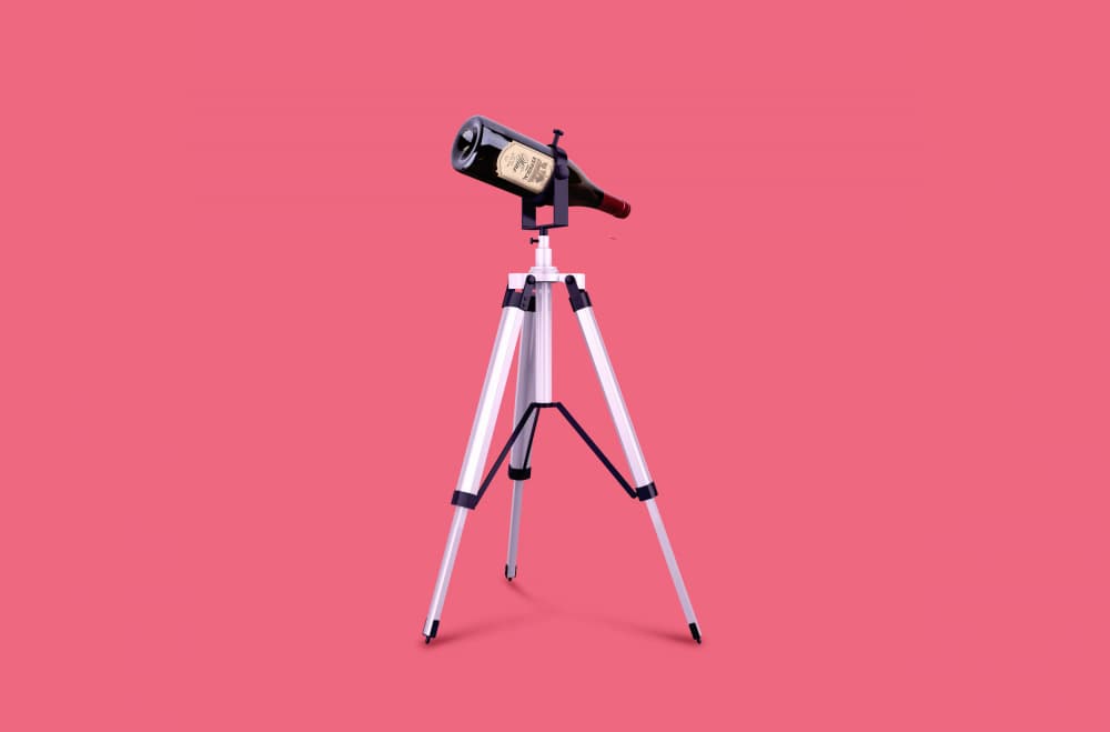 Wine Telescope by Artem Pozdniakov — canvas wall art