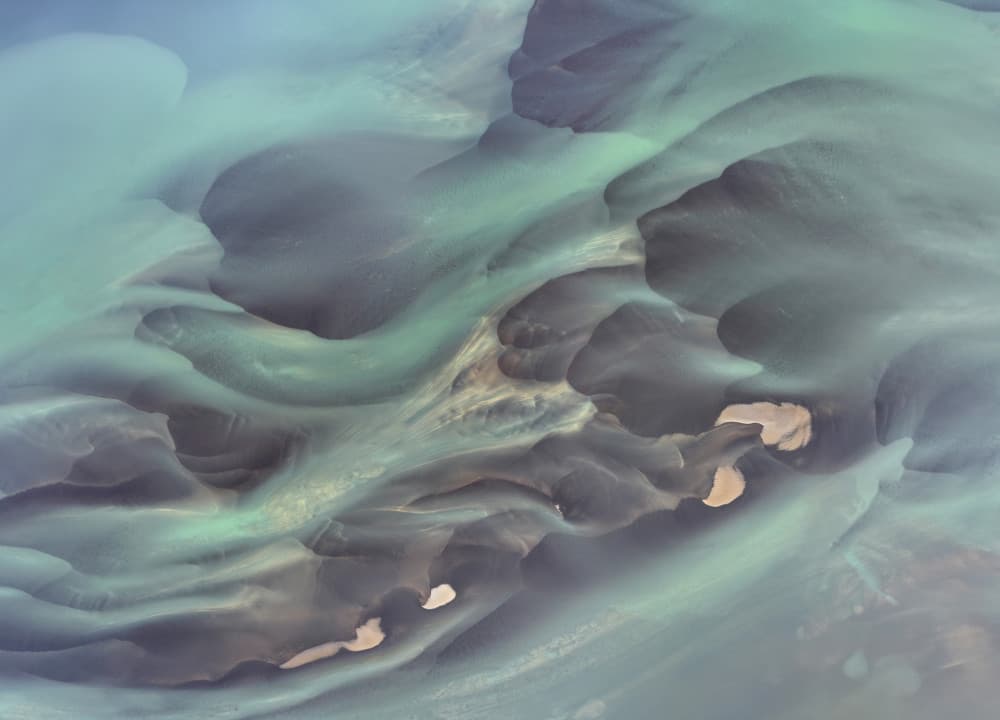 Ethereal Water Patterns by John Fan — canvas wall art