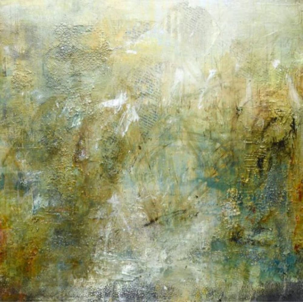 Serene Earth Layers by Deb Chaney — canvas wall art