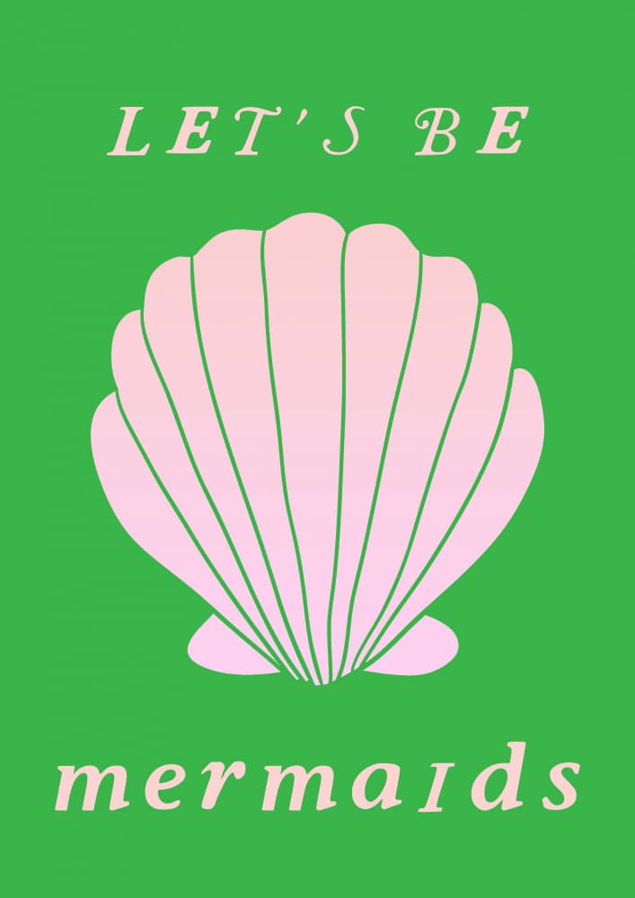 Let's Be Mermaids by Talitha McQueen — canvas wall art
