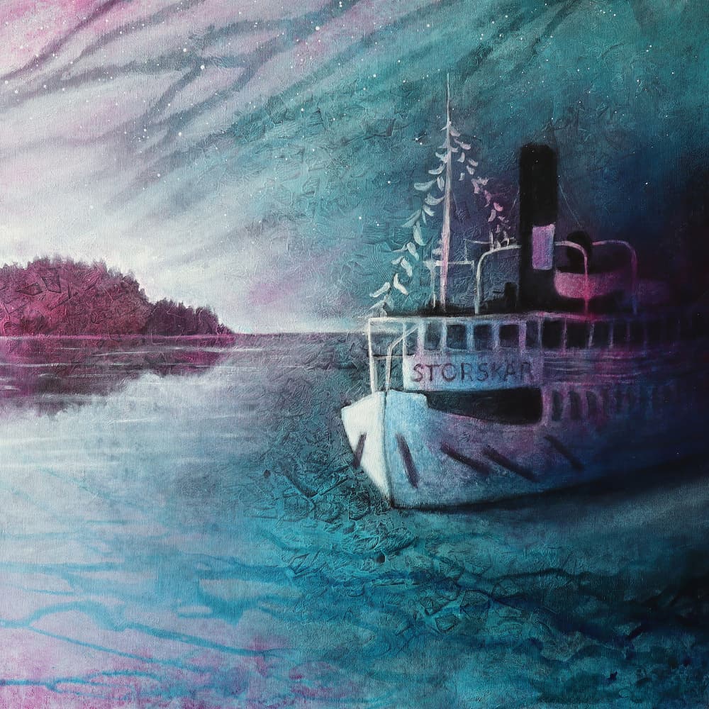 Twilight Storskär Reflections by Ania Witwitzka — canvas wall art