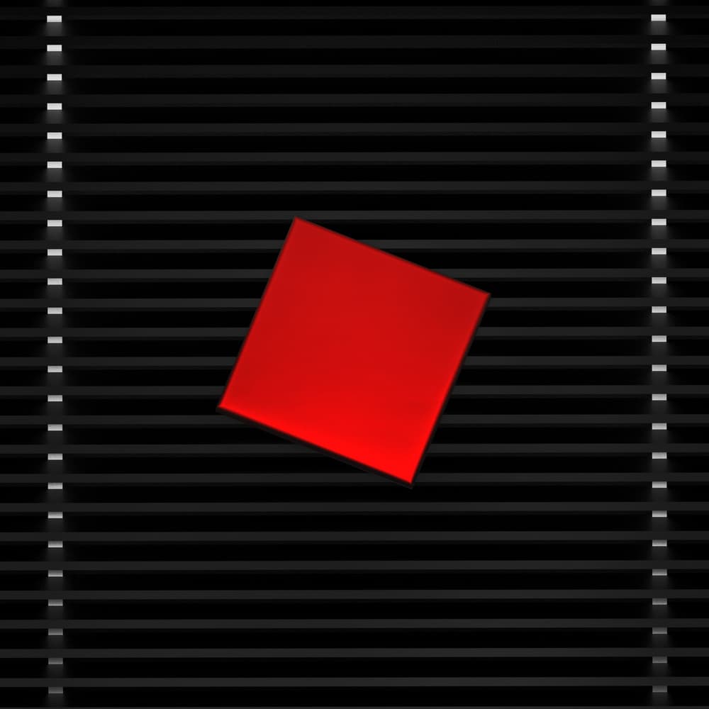 Dynamic Red Square by Antonyus Bunjamin (Abe) — canvas wall art