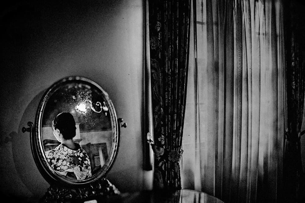 Contemplative Mirror Reflection by Teruhiko Tsuchida — canvas wall art