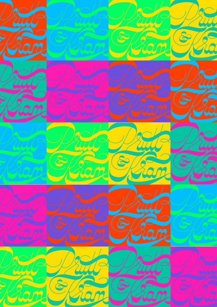 Vibrant Pop Art Pattern by Sofie Björkgren-Näse — canvas wall art