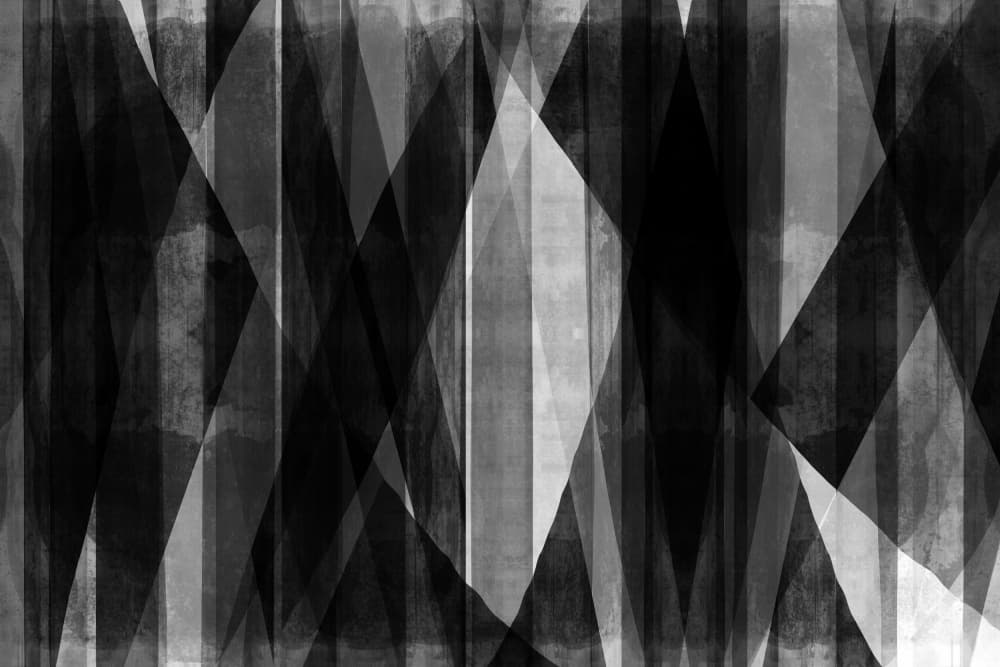 Layered Geometric Abstraction by cartissi — canvas wall art