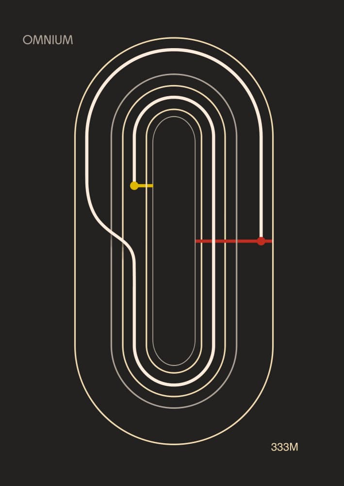 Geometric Track Layout by Fadil Roze — canvas wall art