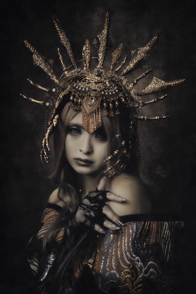 Ornate Goddess Portrait by KOIKI — canvas wall art