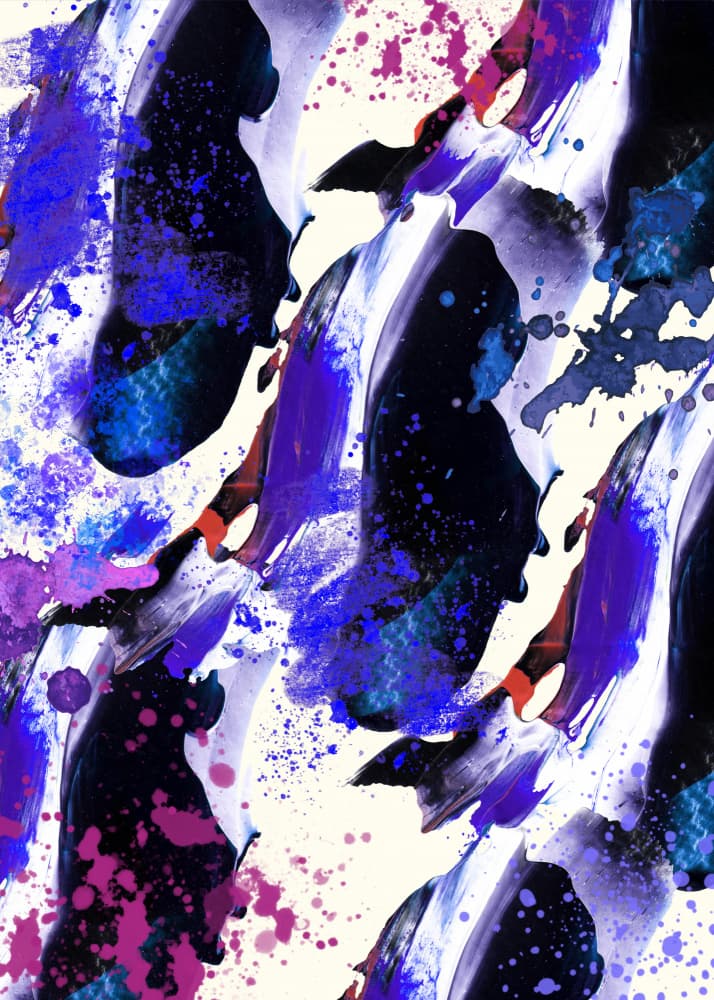 Vibrant Abstract Expression by RS LAB STUDIO — canvas wall art