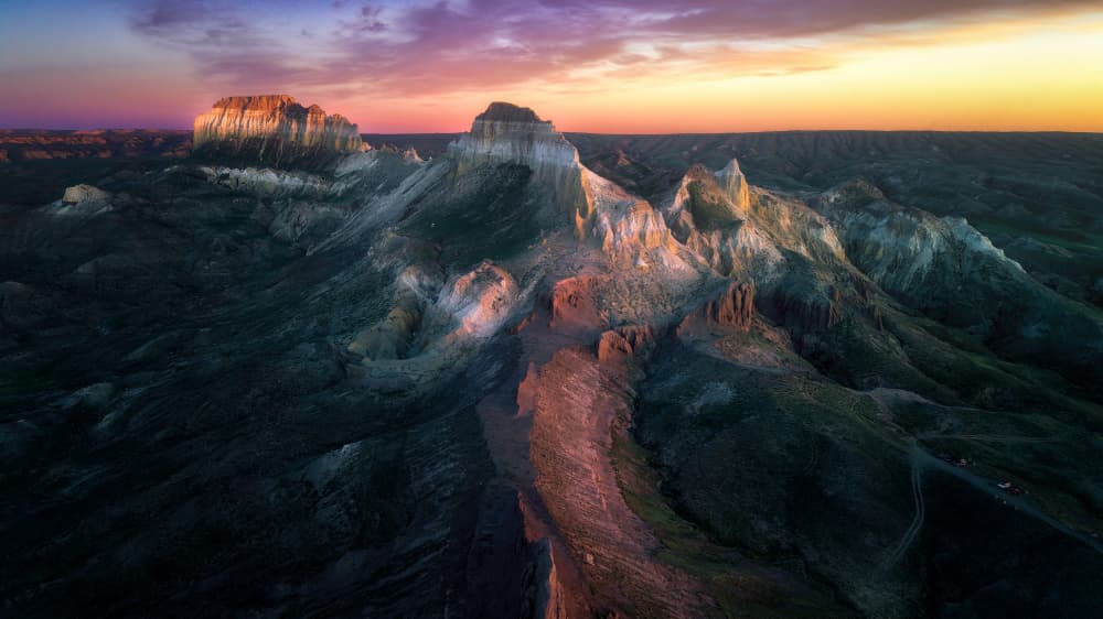 Majestic Sunset Desert Landscape by Ricardo Gayan — canvas wall art