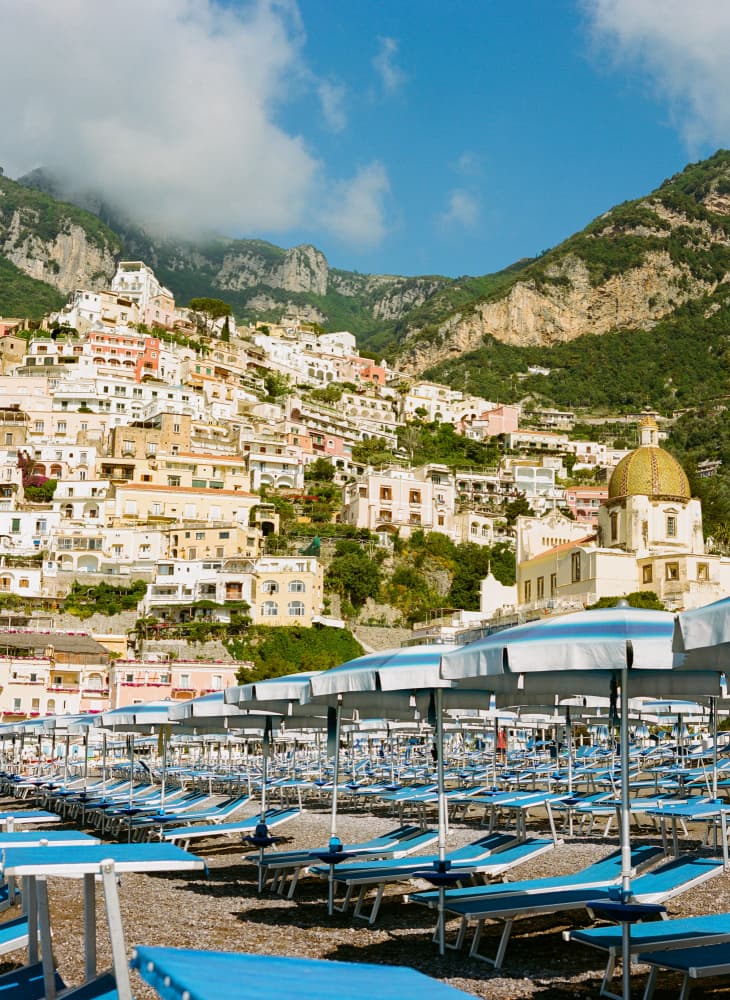 Positano Summer Beach by Bethany Young — canvas wall art