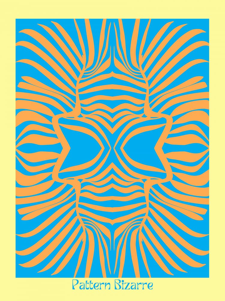 Vibrant Wavy Pattern by Little Dean — canvas wall art