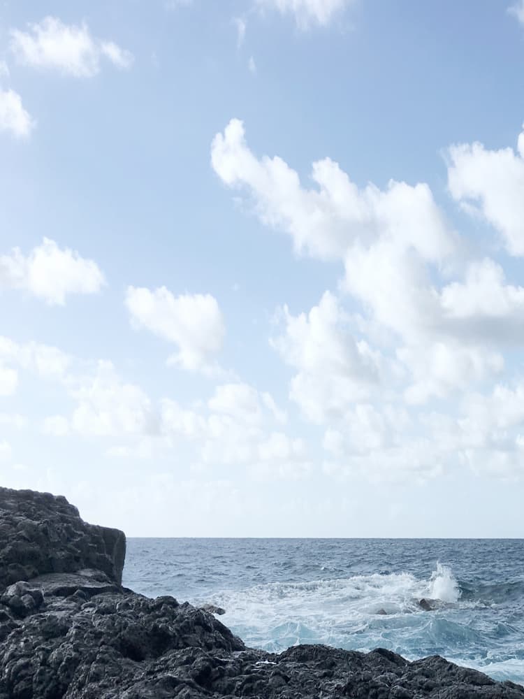 Rocky Coastal Waves by Gemma Bardot — canvas wall art