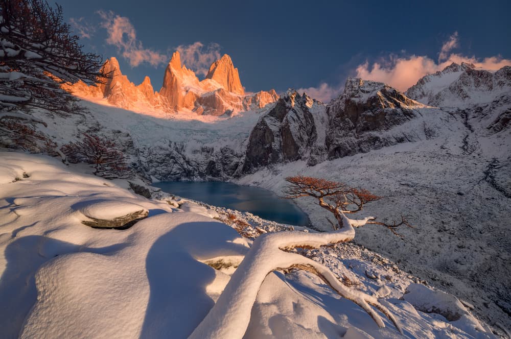 Sunrise Over Snowy Peaks by Valeriy Shcherbina — canvas wall art