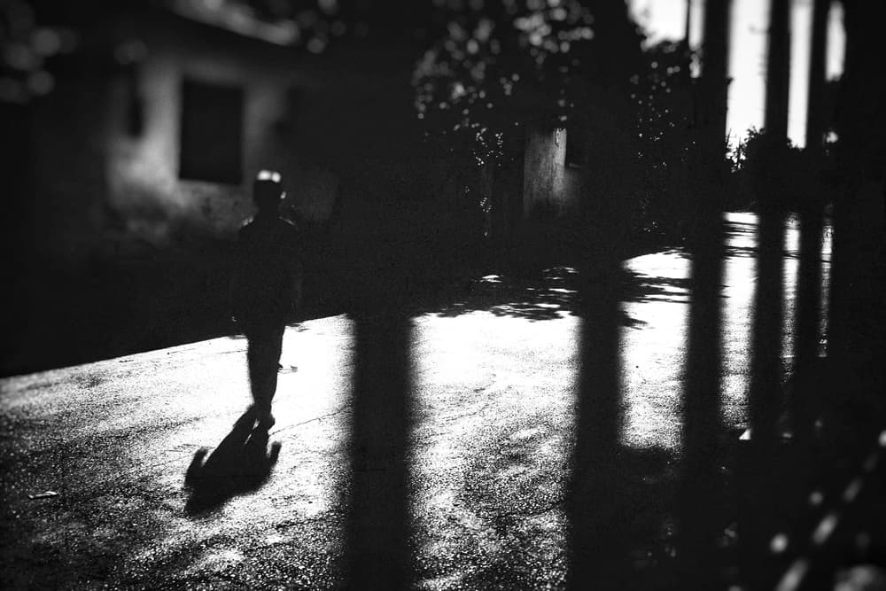 Lone Figure Shadow by Ali Ayer — canvas wall art