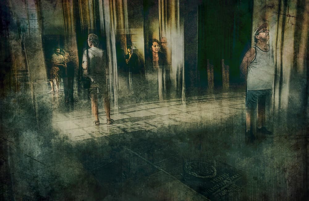 Melancholy Urban Passage by Jan van der Linden — canvas wall art