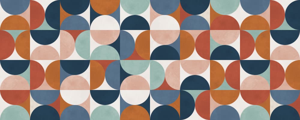Mid Century Geometric Pattern by Vitor Costa — canvas wall art