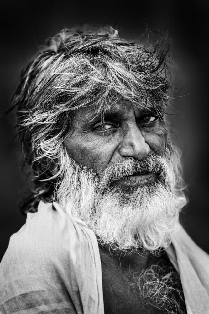 Authentic Man Portrait by Trevor Cole — canvas wall art