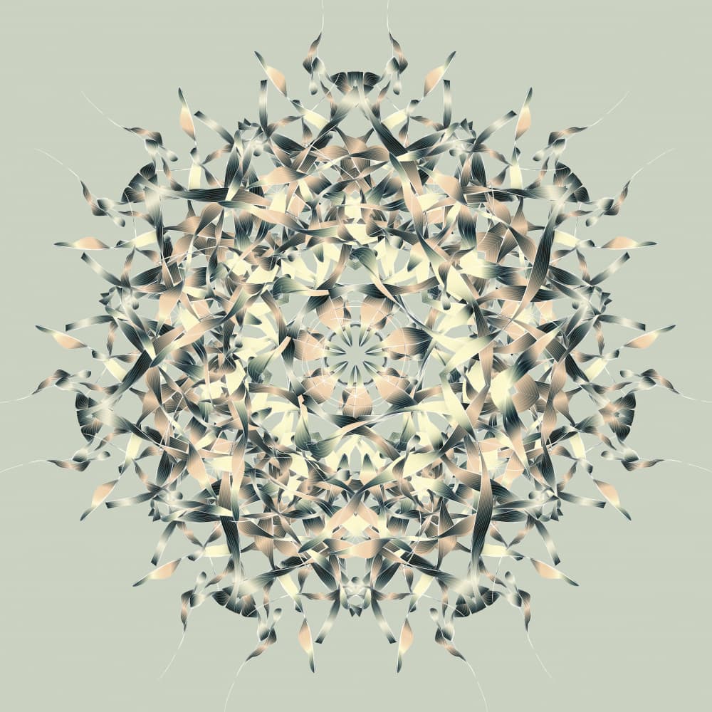 Crystal Mandala Bloom by Angelo Cerantola — canvas wall art