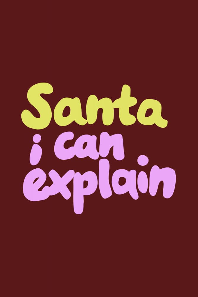 Santa I Can Explain by Studio Memb — canvas wall art
