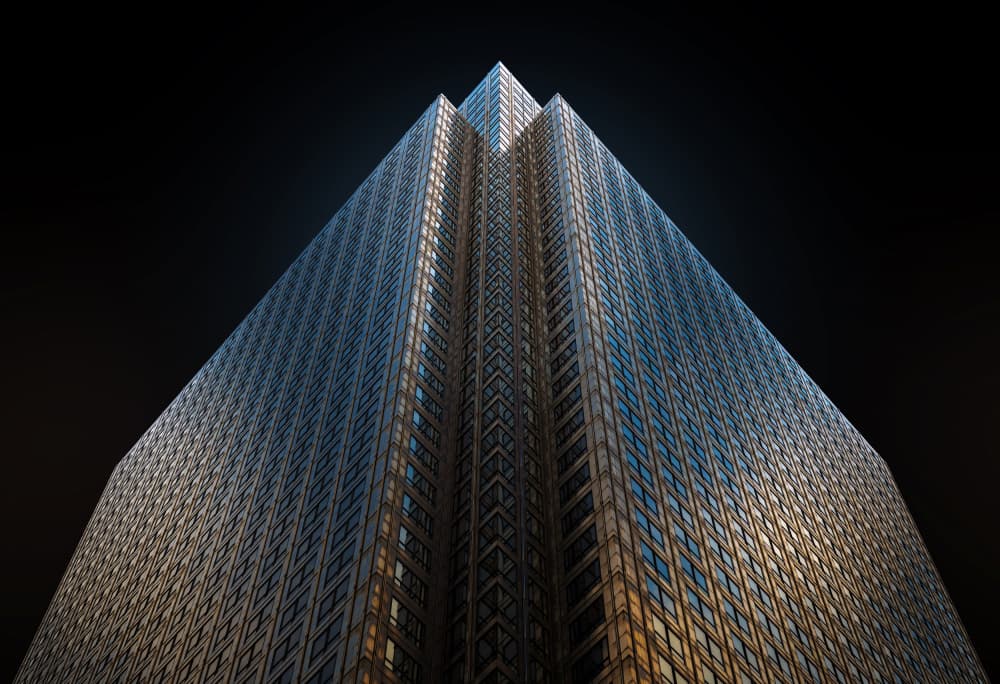 Upward Urban Geometry by Luigi Greco — canvas wall art