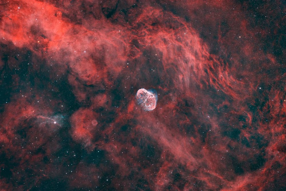 Cosmic Bubble Nebula by Vikas Chander — canvas wall art