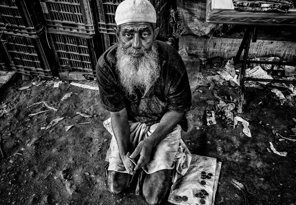 Old Man's Gaze by Joxe Inazio Kuesta Garmendia — canvas wall art