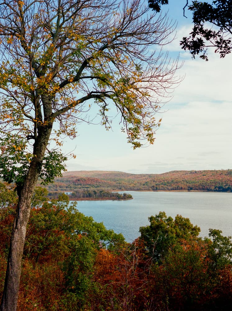 Autumn Lake View by Bethany Young — canvas wall art
