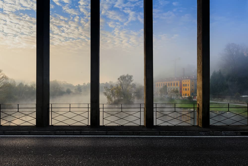 Misty River Morning by Roberto Marini — canvas wall art