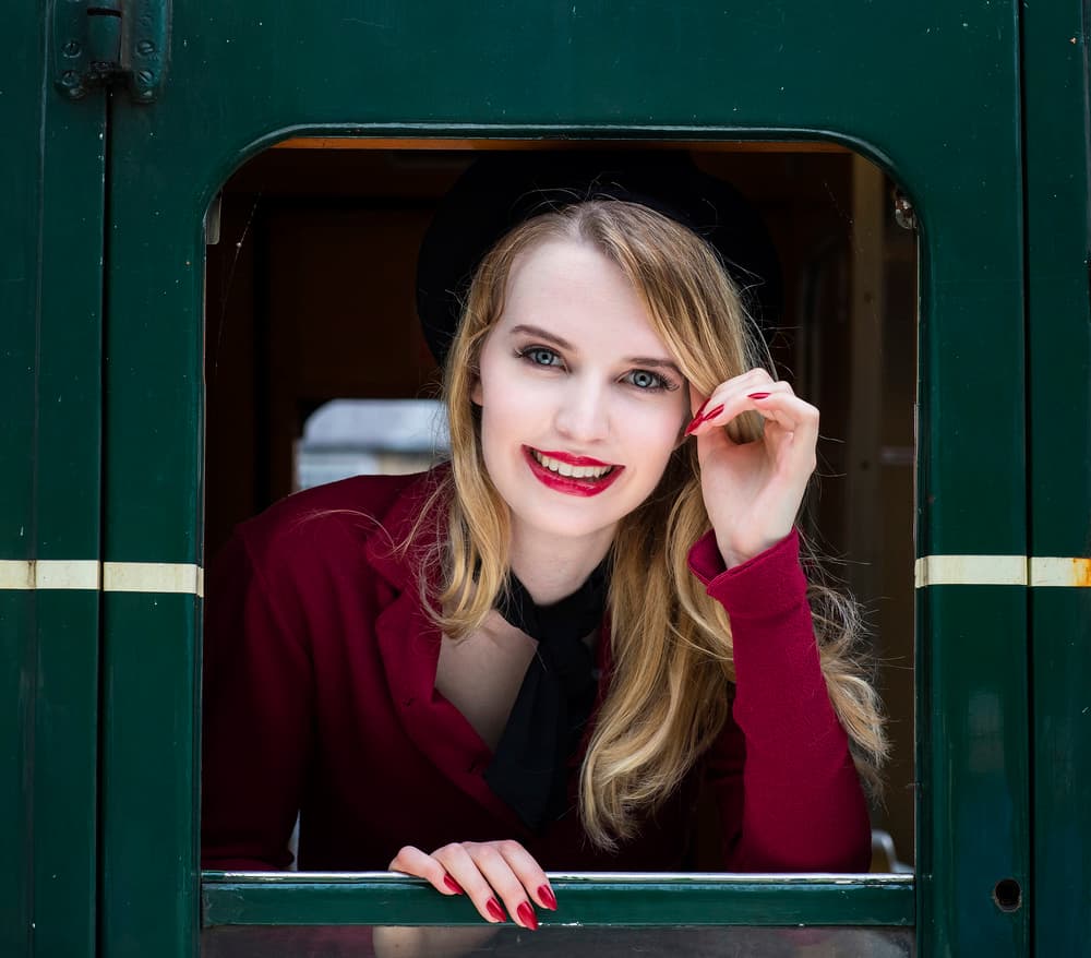 Smiling Train Journey by Daniel Springgay — canvas wall art