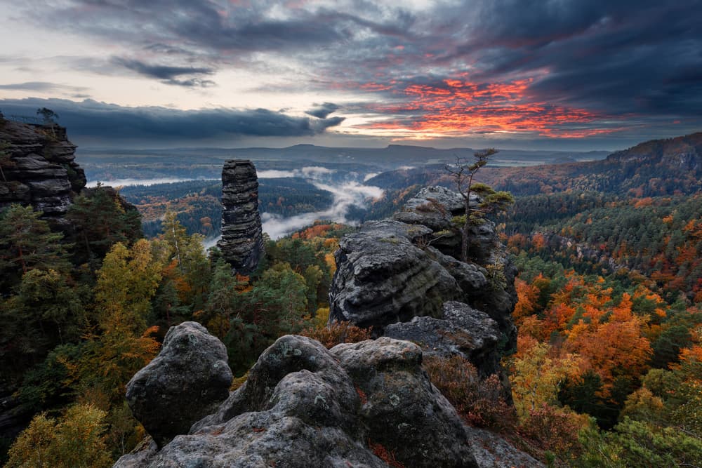 Autumn Mountain Sunset by Martin Rak — canvas wall art