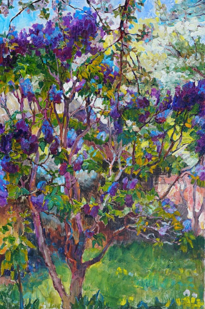 Vibrant Lilac Bloom by Andrii Kutsachenko — canvas wall art