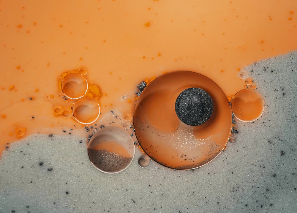 Orange Planet Eye by Bilge Paksoylu — canvas wall art